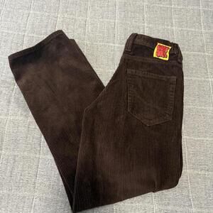 Empyre Relax Loose Fit Java Brown Corduroy Skater Pants Mens Size 24